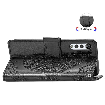 Butterfly Love Flowers Embossed Horizontal Flip Leather Case with Holder & Card Slots & Wallet & Lanyard, For LG Velvet 2 Pro, For Motorola Edge 20 Pro, For OPPO Reno 6Z