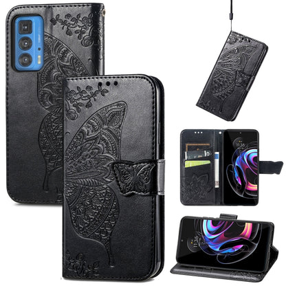Butterfly Love Flowers Embossed Horizontal Flip Leather Case with Holder & Card Slots & Wallet & Lanyard, For LG Velvet 2 Pro, For Motorola Edge 20 Pro, For OPPO Reno 6Z
