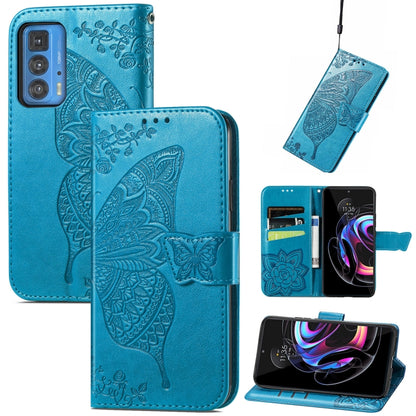 Butterfly Love Flowers Embossed Horizontal Flip Leather Case with Holder & Card Slots & Wallet & Lanyard, For LG Velvet 2 Pro, For Motorola Edge 20 Pro, For OPPO Reno 6Z