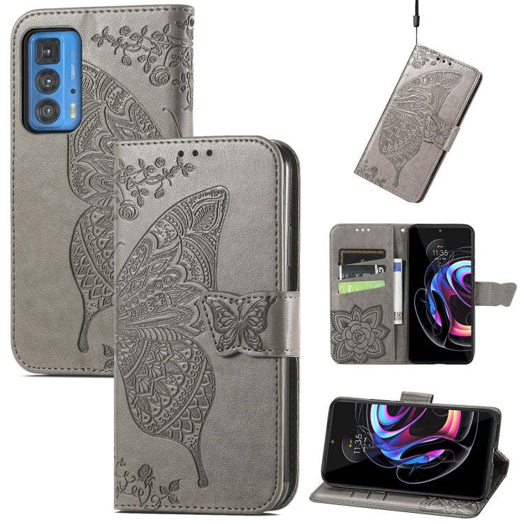 Butterfly Love Flowers Embossed Horizontal Flip Leather Case with Holder & Card Slots & Wallet & Lanyard, For LG Velvet 2 Pro, For Motorola Edge 20 Pro, For OPPO Reno 6Z