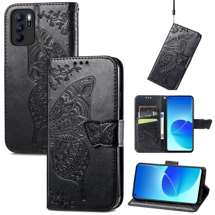 Butterfly Love Flowers Embossed Horizontal Flip Leather Case with Holder & Card Slots & Wallet & Lanyard, For LG Velvet 2 Pro, For Motorola Edge 20 Pro, For OPPO Reno 6Z