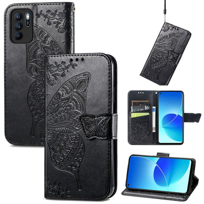 Butterfly Love Flowers Embossed Horizontal Flip Leather Case with Holder & Card Slots & Wallet & Lanyard, For LG Velvet 2 Pro, For Motorola Edge 20 Pro, For OPPO Reno 6Z