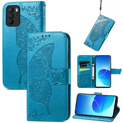Butterfly Love Flowers Embossed Horizontal Flip Leather Case with Holder & Card Slots & Wallet & Lanyard, For LG Velvet 2 Pro, For Motorola Edge 20 Pro, For OPPO Reno 6Z