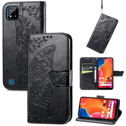 Butterfly Love Flowers Embossed Horizontal Flip Leather Case with Holder & Card Slots & Wallet & Lanyard, For OPPO Realme C20, For vivo S7e, For vivo S10 / S10 Pro