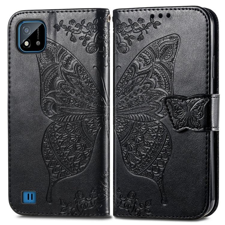 Butterfly Love Flowers Embossed Horizontal Flip Leather Case with Holder & Card Slots & Wallet & Lanyard, For OPPO Realme C20, For vivo S7e, For vivo S10 / S10 Pro