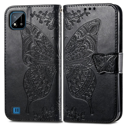 Butterfly Love Flowers Embossed Horizontal Flip Leather Case with Holder & Card Slots & Wallet & Lanyard, For OPPO Realme C20, For vivo S7e, For vivo S10 / S10 Pro