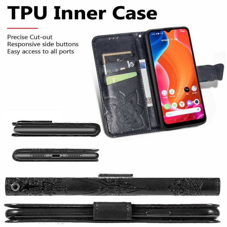 Butterfly Love Flowers Embossed Horizontal Flip Leather Case with Holder & Card Slots & Wallet & Lanyard, For OPPO Realme C20, For vivo S7e, For vivo S10 / S10 Pro