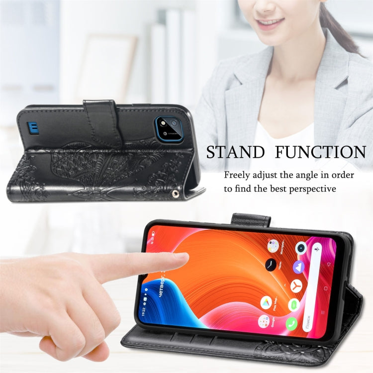 Butterfly Love Flowers Embossed Horizontal Flip Leather Case with Holder & Card Slots & Wallet & Lanyard, For OPPO Realme C20, For vivo S7e, For vivo S10 / S10 Pro