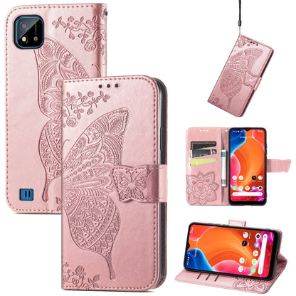 Butterfly Love Flowers Embossed Horizontal Flip Leather Case with Holder & Card Slots & Wallet & Lanyard, For OPPO Realme C20, For vivo S7e, For vivo S10 / S10 Pro