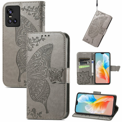 Butterfly Love Flowers Embossed Horizontal Flip Leather Case with Holder & Card Slots & Wallet & Lanyard, For OPPO Realme C20, For vivo S7e, For vivo S10 / S10 Pro