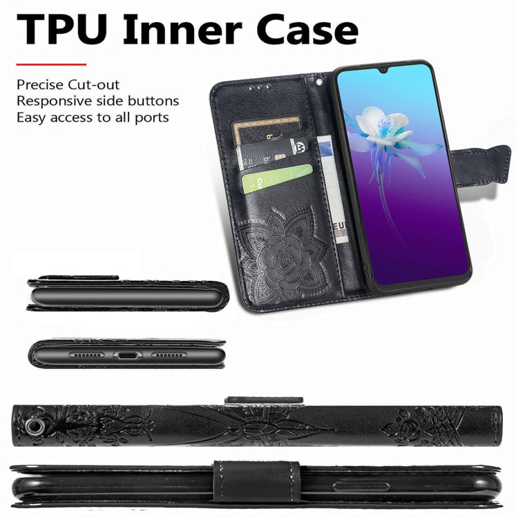Butterfly Love Flowers Embossed Horizontal Flip Leather Case with Holder & Card Slots & Wallet & Lanyard, For vivo V20 2021, For Wiko Y61, For Xiaomi Redmi 10