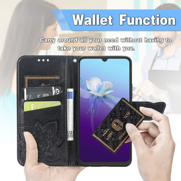 Butterfly Love Flowers Embossed Horizontal Flip Leather Case with Holder & Card Slots & Wallet & Lanyard, For vivo V20 2021, For Wiko Y61, For Xiaomi Redmi 10