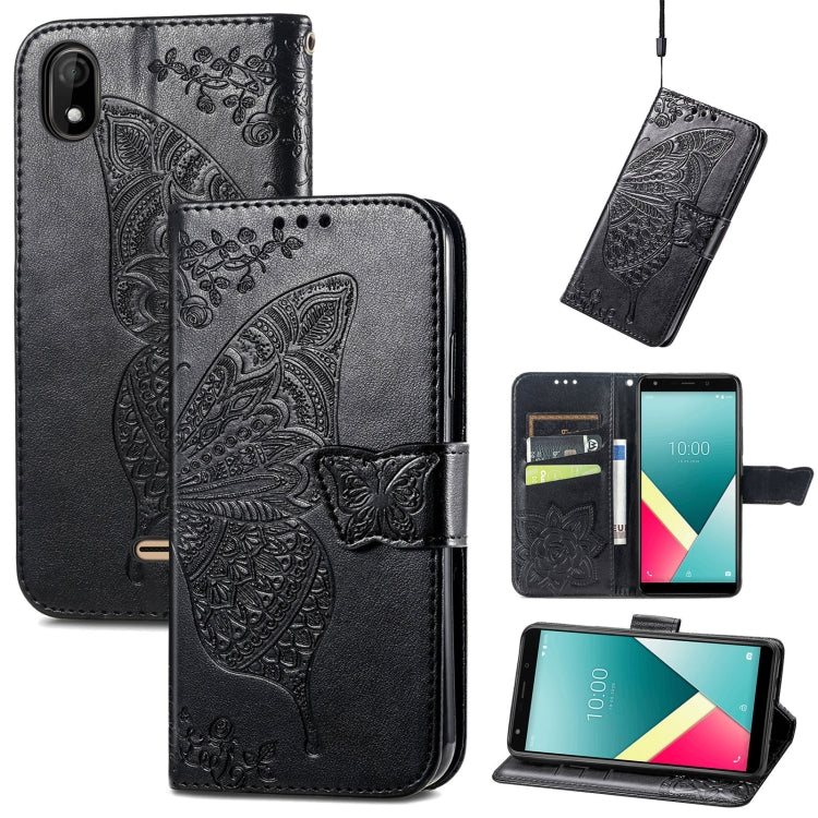Butterfly Love Flowers Embossed Horizontal Flip Leather Case with Holder & Card Slots & Wallet & Lanyard, For vivo V20 2021, For Wiko Y61, For Xiaomi Redmi 10