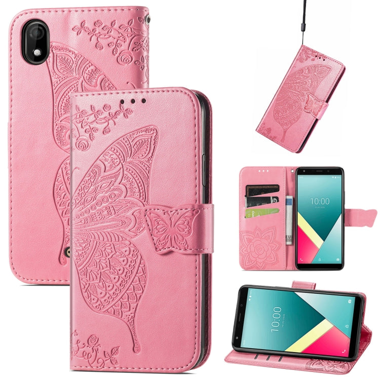 Butterfly Love Flowers Embossed Horizontal Flip Leather Case with Holder & Card Slots & Wallet & Lanyard, For vivo V20 2021, For Wiko Y61, For Xiaomi Redmi 10