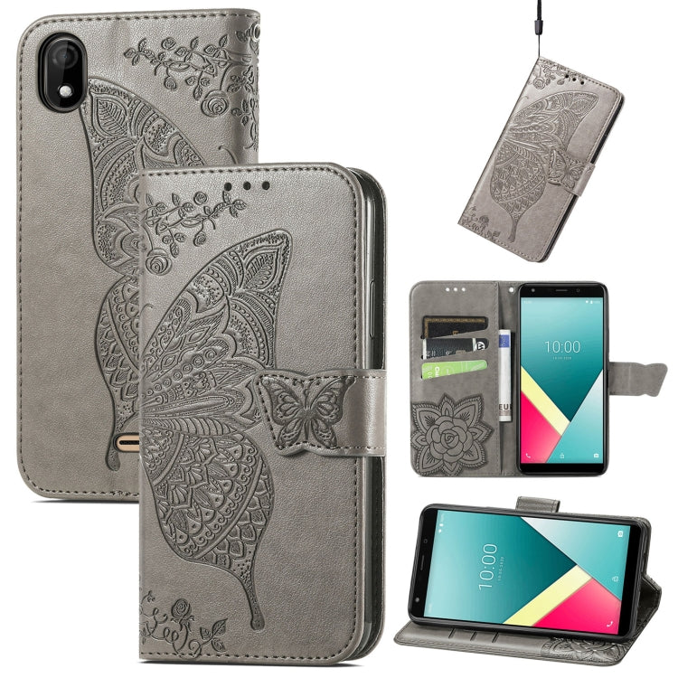 Butterfly Love Flowers Embossed Horizontal Flip Leather Case with Holder & Card Slots & Wallet & Lanyard, For vivo V20 2021, For Wiko Y61, For Xiaomi Redmi 10