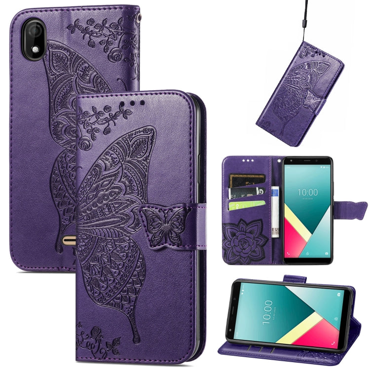 Butterfly Love Flowers Embossed Horizontal Flip Leather Case with Holder & Card Slots & Wallet & Lanyard, For vivo V20 2021, For Wiko Y61, For Xiaomi Redmi 10
