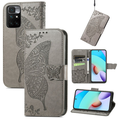 Butterfly Love Flowers Embossed Horizontal Flip Leather Case with Holder & Card Slots & Wallet & Lanyard, For vivo V20 2021, For Wiko Y61, For Xiaomi Redmi 10