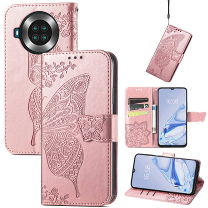 Butterfly Love Flowers Embossed Horizontal Flip Leather Case with Holder & Card Slots & Wallet & Lanyard, For CUBOT Note 20, For Nokia C01 Plus, For Nokia XR20