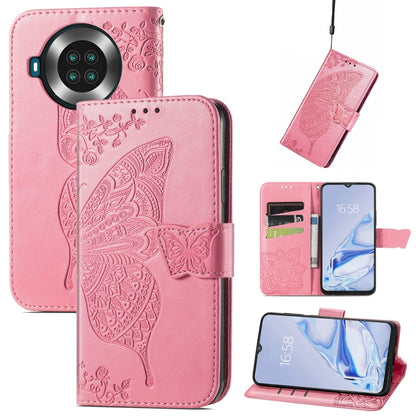 Butterfly Love Flowers Embossed Horizontal Flip Leather Case with Holder & Card Slots & Wallet & Lanyard, For CUBOT Note 20, For Nokia C01 Plus, For Nokia XR20