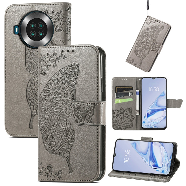 Butterfly Love Flowers Embossed Horizontal Flip Leather Case with Holder & Card Slots & Wallet & Lanyard, For CUBOT Note 20, For Nokia C01 Plus, For Nokia XR20