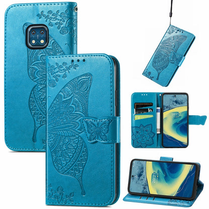 Butterfly Love Flowers Embossed Horizontal Flip Leather Case with Holder & Card Slots & Wallet & Lanyard, For CUBOT Note 20, For Nokia C01 Plus, For Nokia XR20