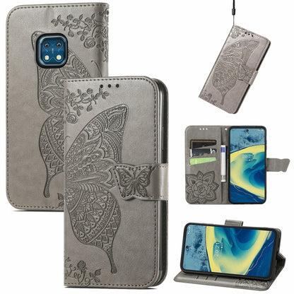 Butterfly Love Flowers Embossed Horizontal Flip Leather Case with Holder & Card Slots & Wallet & Lanyard, For CUBOT Note 20, For Nokia C01 Plus, For Nokia XR20