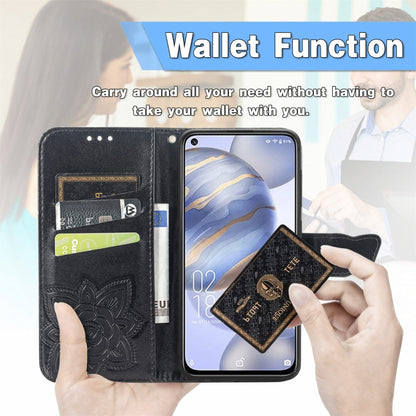 Butterfly Love Flowers Embossed Horizontal Flip Leather Case with Holder & Card Slots & Wallet & Lanyard, For Oukitel C21, For OnePlus Nord 2 5G, For ZTE Blade A51