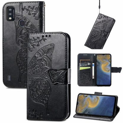 Butterfly Love Flowers Embossed Horizontal Flip Leather Case with Holder & Card Slots & Wallet & Lanyard, For Oukitel C21, For OnePlus Nord 2 5G, For ZTE Blade A51