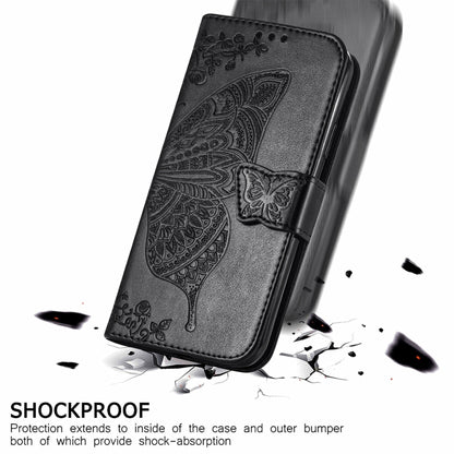 Butterfly Love Flowers Embossed Horizontal Flip Leather Case with Holder & Card Slots & Wallet & Lanyard, For ZTE Blade A71