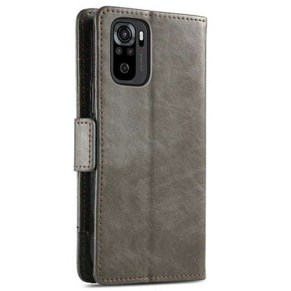 CaseNeo Business Splicing Dual Magnetic Buckle Horizontal Flip PU Leather Case with Holder & Card Slots & Wallet, For Xiaomi Redmi Note 10, For Xiaomi Redmi Note 10 5G, For Xiaomi Redmi 10, For Xiaomi Redmi K40 Gaming
