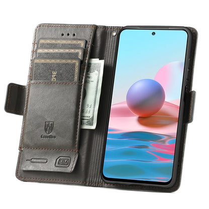 CaseNeo Business Splicing Dual Magnetic Buckle Horizontal Flip PU Leather Case with Holder & Card Slots & Wallet, For Xiaomi Redmi Note 10, For Xiaomi Redmi Note 10 5G, For Xiaomi Redmi 10, For Xiaomi Redmi K40 Gaming