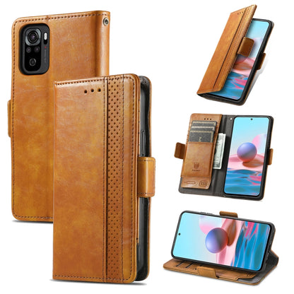 CaseNeo Business Splicing Dual Magnetic Buckle Horizontal Flip PU Leather Case with Holder & Card Slots & Wallet, For Xiaomi Redmi Note 10, For Xiaomi Redmi Note 10 5G, For Xiaomi Redmi 10, For Xiaomi Redmi K40 Gaming