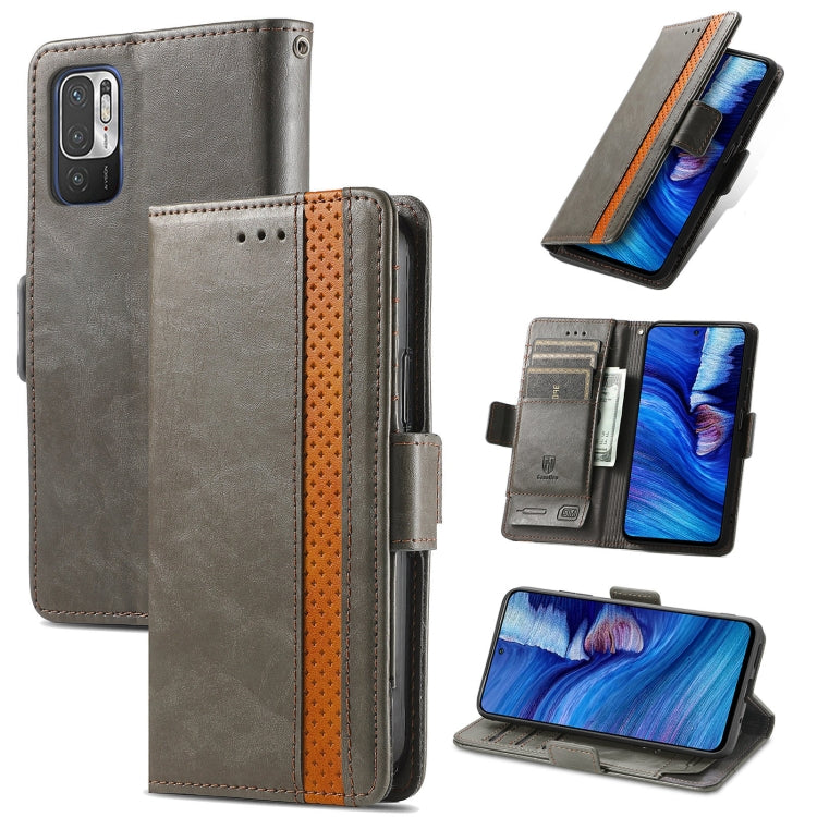 CaseNeo Business Splicing Dual Magnetic Buckle Horizontal Flip PU Leather Case with Holder & Card Slots & Wallet, For Xiaomi Redmi Note 10, For Xiaomi Redmi Note 10 5G, For Xiaomi Redmi 10, For Xiaomi Redmi K40 Gaming