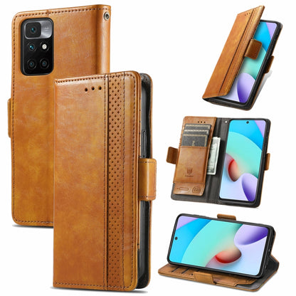 CaseNeo Business Splicing Dual Magnetic Buckle Horizontal Flip PU Leather Case with Holder & Card Slots & Wallet, For Xiaomi Redmi Note 10, For Xiaomi Redmi Note 10 5G, For Xiaomi Redmi 10, For Xiaomi Redmi K40 Gaming