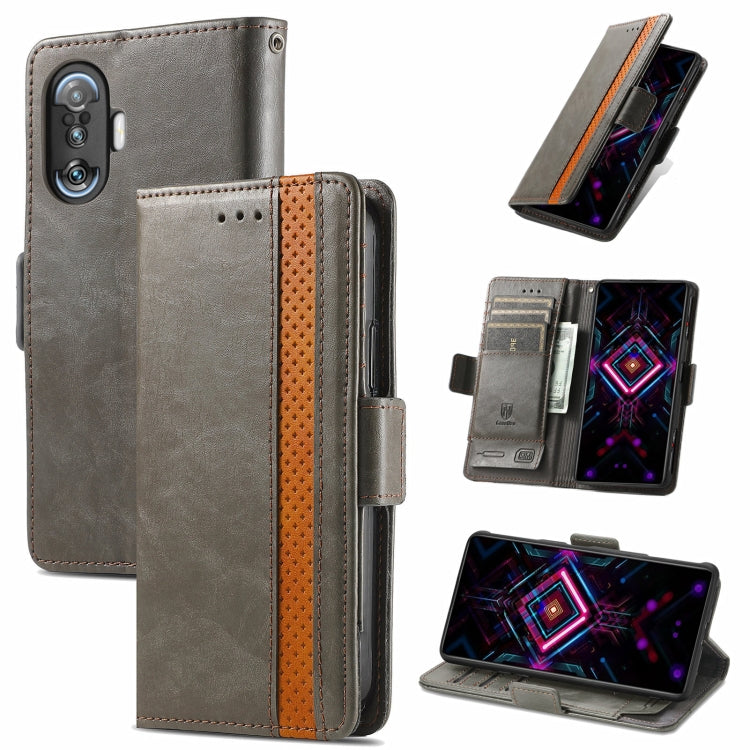 CaseNeo Business Splicing Dual Magnetic Buckle Horizontal Flip PU Leather Case with Holder & Card Slots & Wallet, For Xiaomi Redmi Note 10, For Xiaomi Redmi Note 10 5G, For Xiaomi Redmi 10, For Xiaomi Redmi K40 Gaming