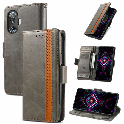 CaseNeo Business Splicing Dual Magnetic Buckle Horizontal Flip PU Leather Case with Holder & Card Slots & Wallet, For Xiaomi Redmi Note 10, For Xiaomi Redmi Note 10 5G, For Xiaomi Redmi 10, For Xiaomi Redmi K40 Gaming