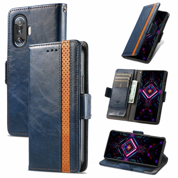 CaseNeo Business Splicing Dual Magnetic Buckle Horizontal Flip PU Leather Case with Holder & Card Slots & Wallet, For Xiaomi Redmi Note 10, For Xiaomi Redmi Note 10 5G, For Xiaomi Redmi 10, For Xiaomi Redmi K40 Gaming