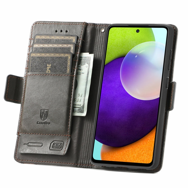 CaseNeo Business Splicing Dual Magnetic Buckle Horizontal Flip PU Leather Case with Holder & Card Slots & Wallet, For Samsung Galaxy A52 5G, For Samsung Galaxy A72 5G, For OPPO A93 5G, For Infinix Hot 9
