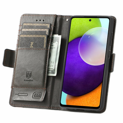 CaseNeo Business Splicing Dual Magnetic Buckle Horizontal Flip PU Leather Case with Holder & Card Slots & Wallet, For Samsung Galaxy A52 5G, For Samsung Galaxy A72 5G, For OPPO A93 5G, For Infinix Hot 9