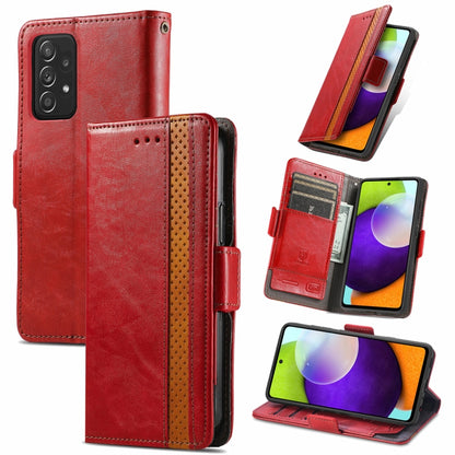 CaseNeo Business Splicing Dual Magnetic Buckle Horizontal Flip PU Leather Case with Holder & Card Slots & Wallet, For Samsung Galaxy A52 5G, For Samsung Galaxy A72 5G, For OPPO A93 5G, For Infinix Hot 9