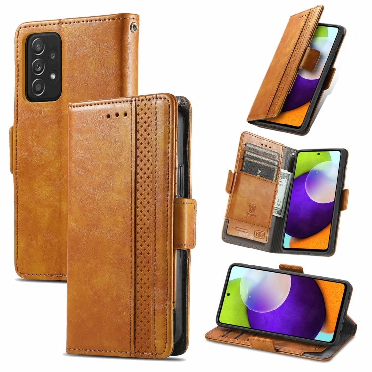 CaseNeo Business Splicing Dual Magnetic Buckle Horizontal Flip PU Leather Case with Holder & Card Slots & Wallet, For Samsung Galaxy A52 5G, For Samsung Galaxy A72 5G, For OPPO A93 5G, For Infinix Hot 9