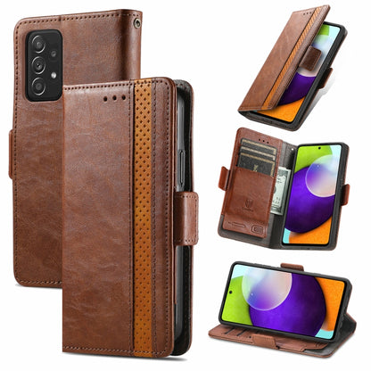 CaseNeo Business Splicing Dual Magnetic Buckle Horizontal Flip PU Leather Case with Holder & Card Slots & Wallet, For Samsung Galaxy A52 5G, For Samsung Galaxy A72 5G, For OPPO A93 5G, For Infinix Hot 9