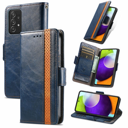 CaseNeo Business Splicing Dual Magnetic Buckle Horizontal Flip PU Leather Case with Holder & Card Slots & Wallet, For Samsung Galaxy A52 5G, For Samsung Galaxy A72 5G, For OPPO A93 5G, For Infinix Hot 9