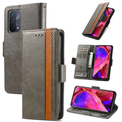 CaseNeo Business Splicing Dual Magnetic Buckle Horizontal Flip PU Leather Case with Holder & Card Slots & Wallet, For Samsung Galaxy A52 5G, For Samsung Galaxy A72 5G, For OPPO A93 5G, For Infinix Hot 9
