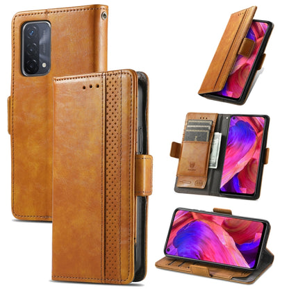 CaseNeo Business Splicing Dual Magnetic Buckle Horizontal Flip PU Leather Case with Holder & Card Slots & Wallet, For Samsung Galaxy A52 5G, For Samsung Galaxy A72 5G, For OPPO A93 5G, For Infinix Hot 9