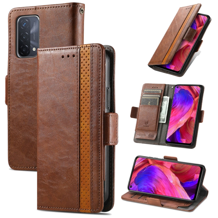 CaseNeo Business Splicing Dual Magnetic Buckle Horizontal Flip PU Leather Case with Holder & Card Slots & Wallet, For Samsung Galaxy A52 5G, For Samsung Galaxy A72 5G, For OPPO A93 5G, For Infinix Hot 9