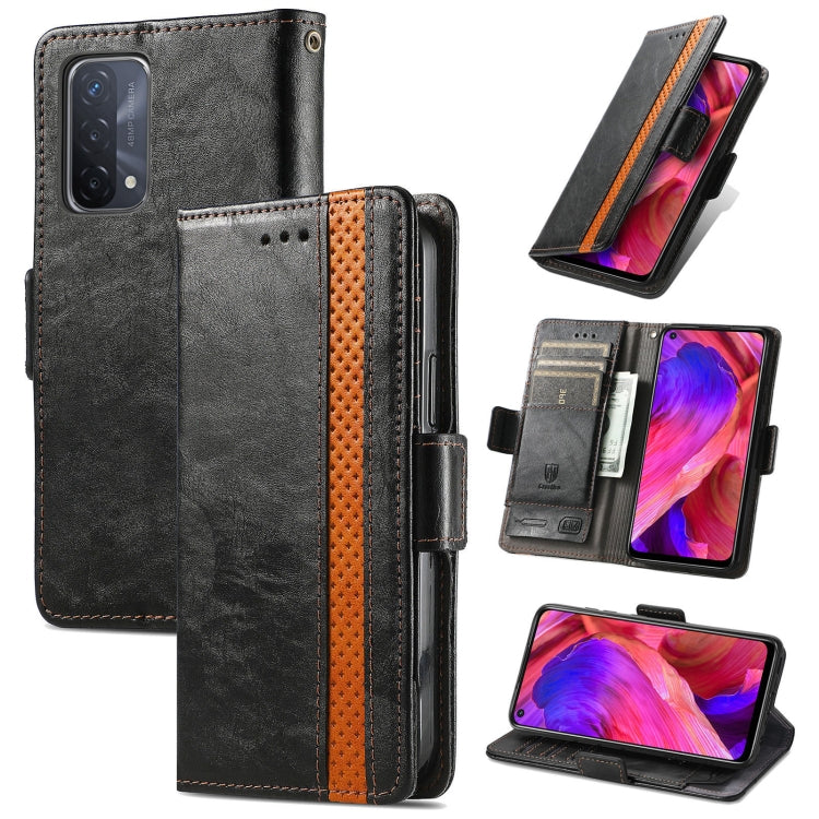 CaseNeo Business Splicing Dual Magnetic Buckle Horizontal Flip PU Leather Case with Holder & Card Slots & Wallet, For Samsung Galaxy A52 5G, For Samsung Galaxy A72 5G, For OPPO A93 5G, For Infinix Hot 9