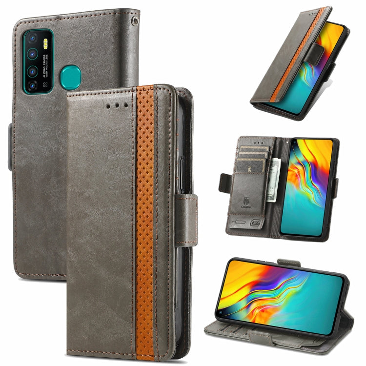 CaseNeo Business Splicing Dual Magnetic Buckle Horizontal Flip PU Leather Case with Holder & Card Slots & Wallet, For Samsung Galaxy A52 5G, For Samsung Galaxy A72 5G, For OPPO A93 5G, For Infinix Hot 9