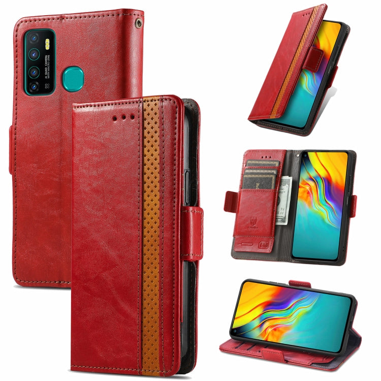 CaseNeo Business Splicing Dual Magnetic Buckle Horizontal Flip PU Leather Case with Holder & Card Slots & Wallet, For Samsung Galaxy A52 5G, For Samsung Galaxy A72 5G, For OPPO A93 5G, For Infinix Hot 9