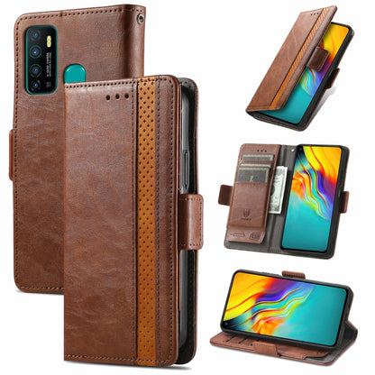 CaseNeo Business Splicing Dual Magnetic Buckle Horizontal Flip PU Leather Case with Holder & Card Slots & Wallet, For Samsung Galaxy A52 5G, For Samsung Galaxy A72 5G, For OPPO A93 5G, For Infinix Hot 9